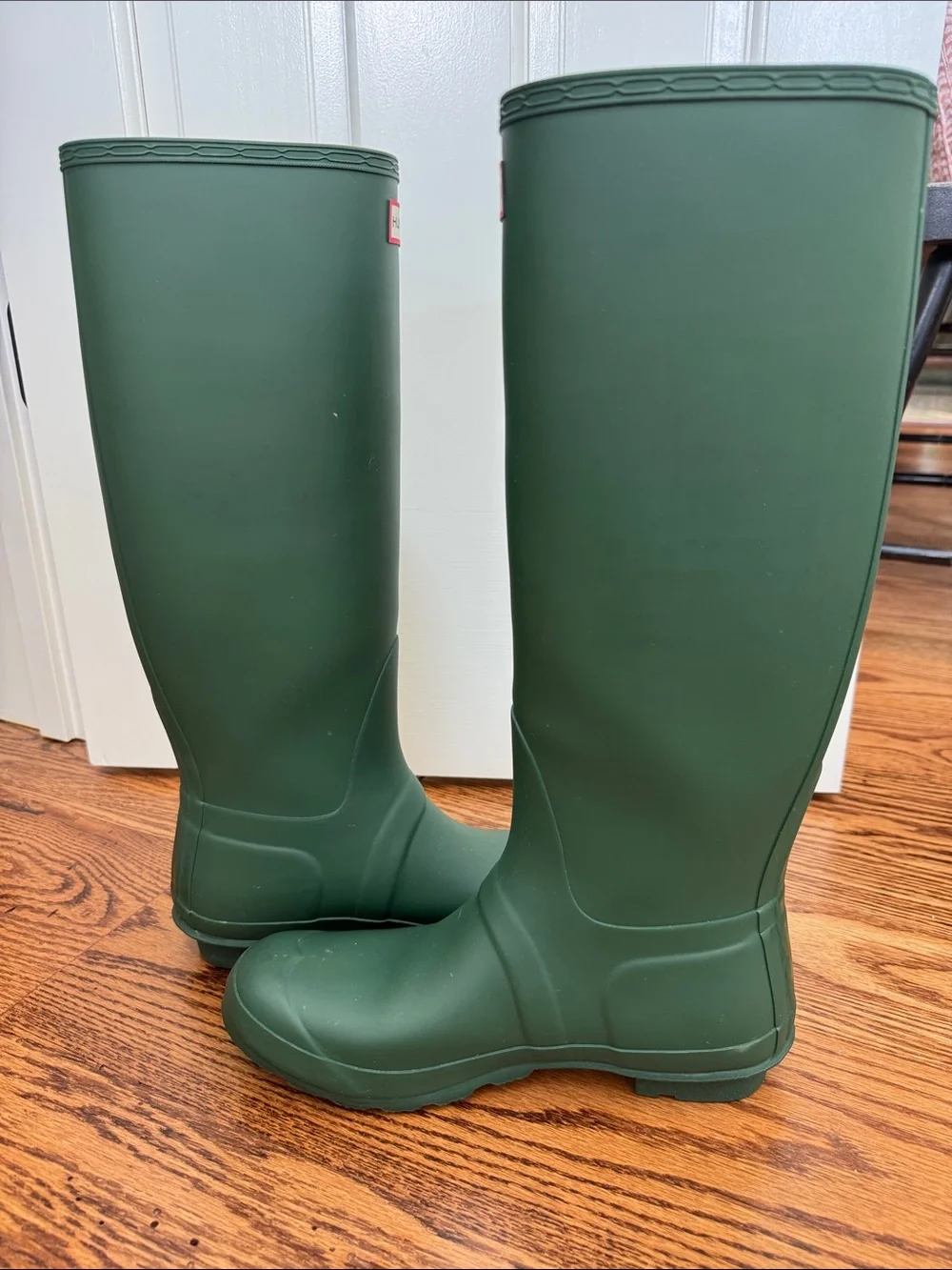 Hunter Matte Forest Green Tall Rain Boots